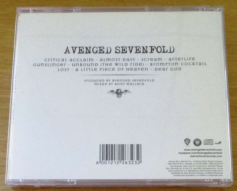 AVENGED SEVENFOLD Avenged Sevenfold CD [Shelf Z x 8]