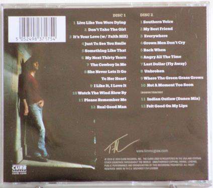 TIM McGRAW Number One Hits 2xCD [Shelf Gx25]