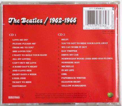 THE BEATLES 1962-1966 2xCD [Shelf G x 24]