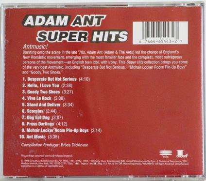 ADAM ANT Super Hits CD [Shelf Gx26]