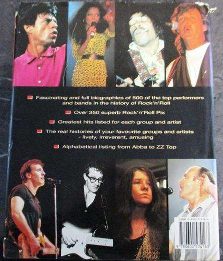 NME Who's Who in Rock & Roll Hardcover Book