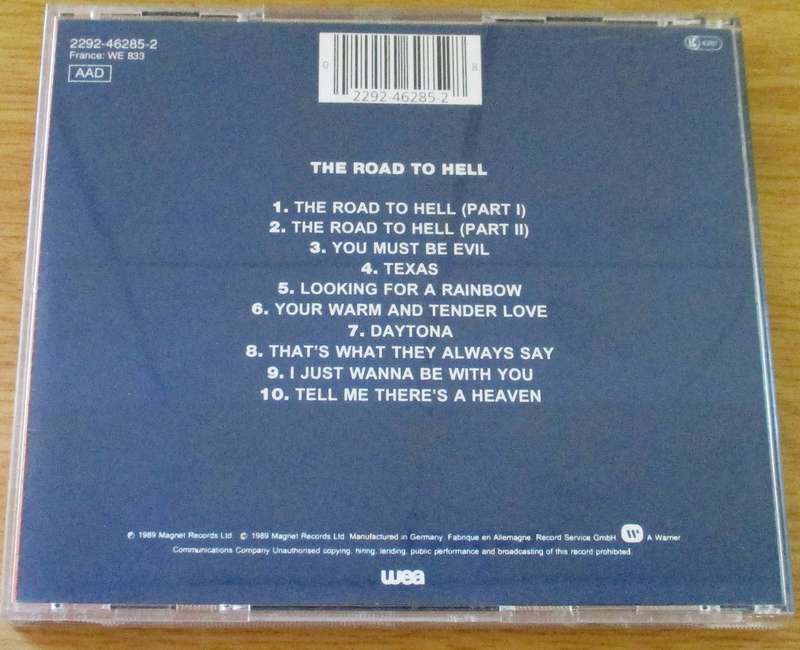CHRIS REA The Road to Hell CD [Gx30]