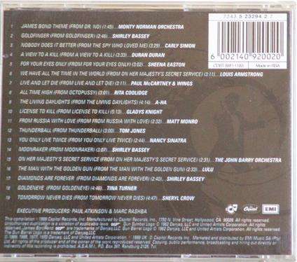 007 Best of James Bond CD [Shelf Gx26]