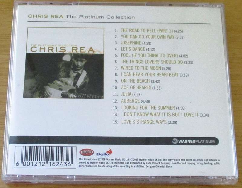 CHRIS REA The Platinum Collection CD [Gx30]