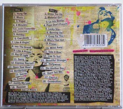 MADONNA Celebration 2xCD [Shelf Gx26]