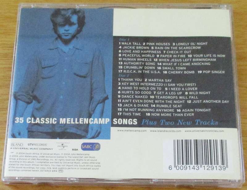 JOHN MELLENCAMP Words & Music Greatest Hits  2xCD [Gx29]