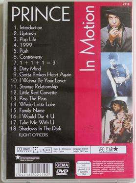 PRINCE In Motion DVD