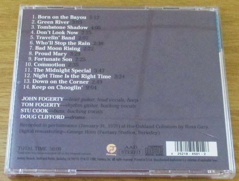 CREEDENCE CLEARWATER REVIVAL The Concert CD [Gx28]