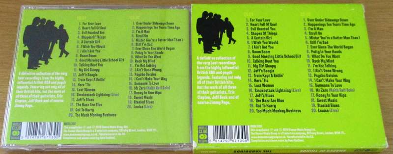 THE YARDBIRDS Shapes of Things The Best of 2xCD [Gx28]
