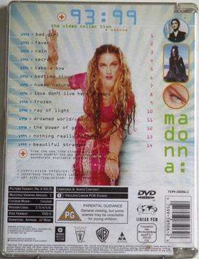 MADONNA The Video Collection 93-99 DVD