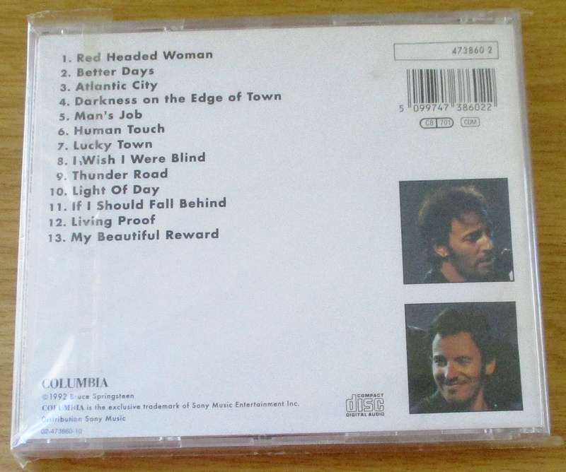 BRUCE SPRINGSTEEN In Concert MTV Plugged CD [Gx27]