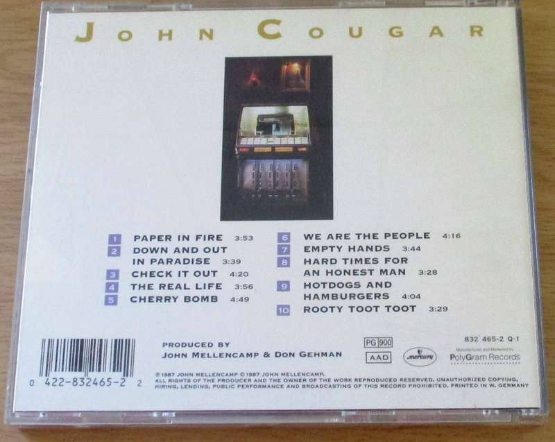 JOHN MELLENCAMP The Lonesome Jubilee CD [Gx27]