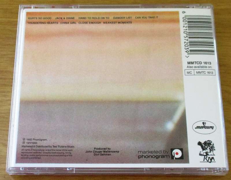 JOHN COUGAR MELLENCAMP American Fool CD [Gx27]