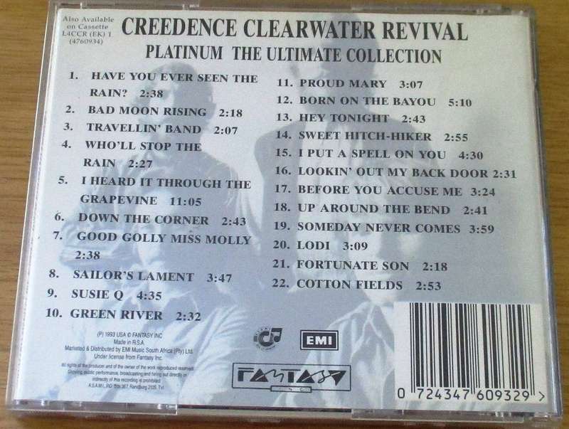 CREEDENCE CLEARWATER REVIVAL Platinum The Ultimate Collection CD [Gx32]