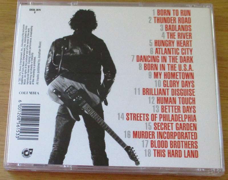 BRUCE SPRINGSTEEN Greatest Hits CD [Gx32]