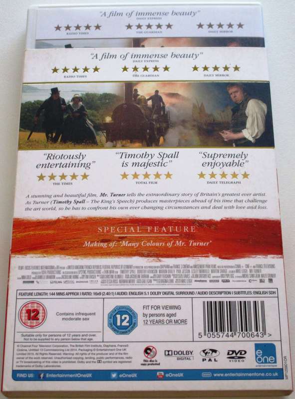 MR. TURNER DVD Timothy Small [BBOX 9]