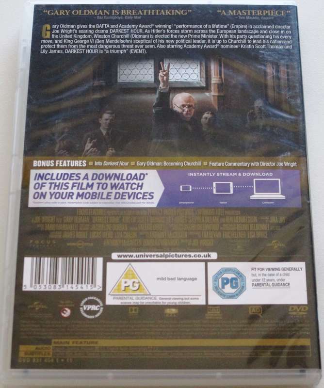 DARKEST HOUR DVD Churchill [BBOX 9]