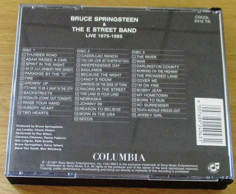 BRUCE SPRINGSTEEN & THE E STREET BAND Live 1975-85 2xCD [Gx30]