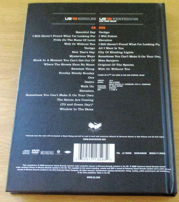 U2 18 Singles CD+DVD