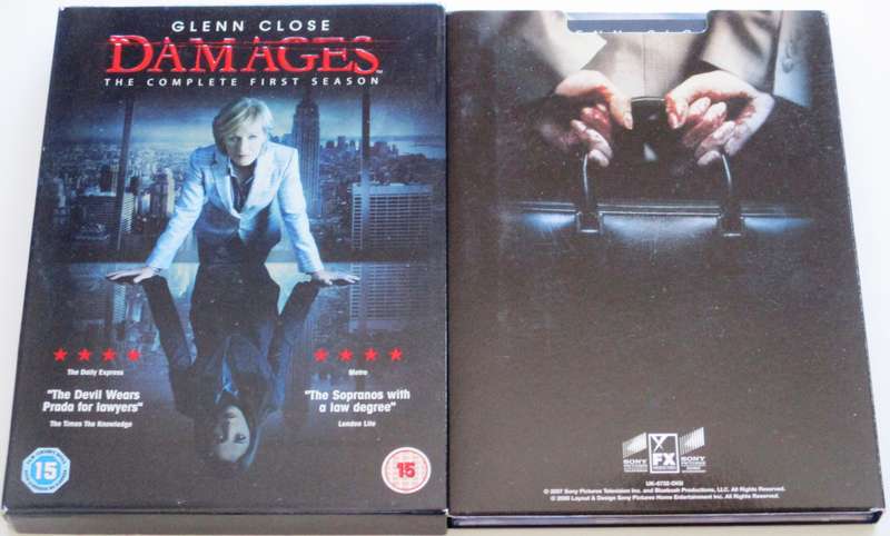 DAMAGES The Complete First Season DVD Glenn Close [BB Shelf 1]