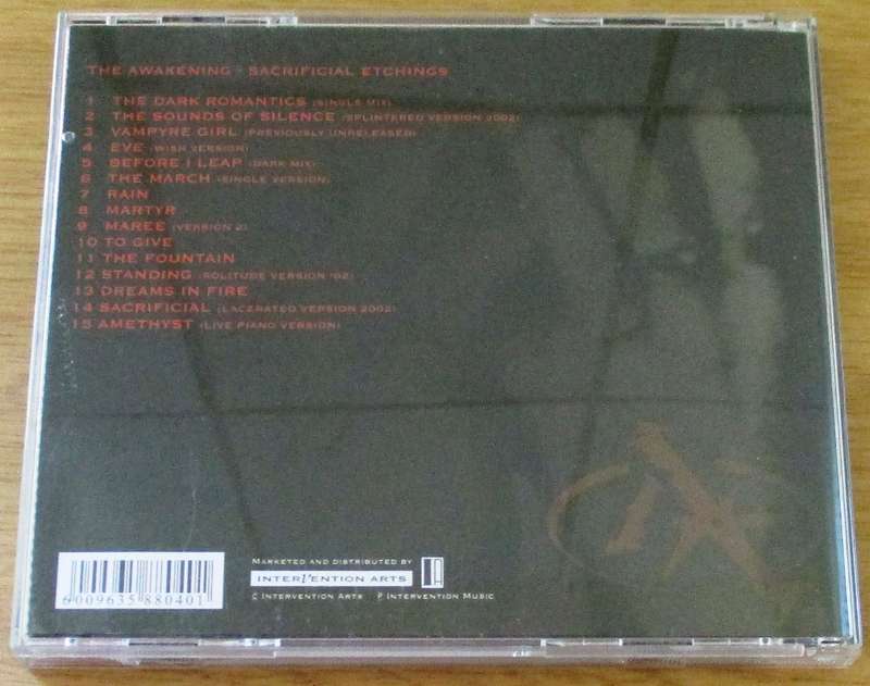 THE AWAKENING Sacrificial Etchings Selected Works 1996-2002 CD [Gx28]
