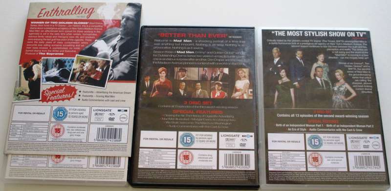 MAD MEN Season 1 - 3  DVD [BBOX 9]