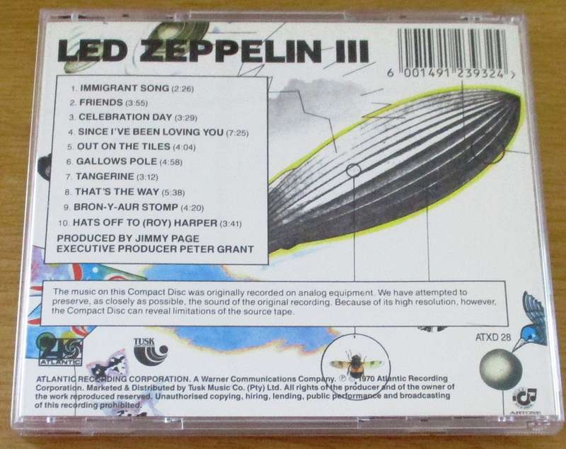 LED ZEPPELIN III CD [Gx23]