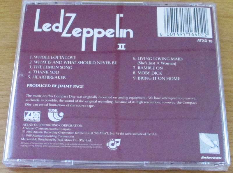 LED ZEPPELIN II CD [Gx23]