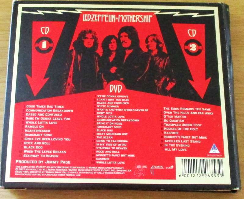 LED ZEPPELIN Mothership 2xCD+DVD [Gx23]