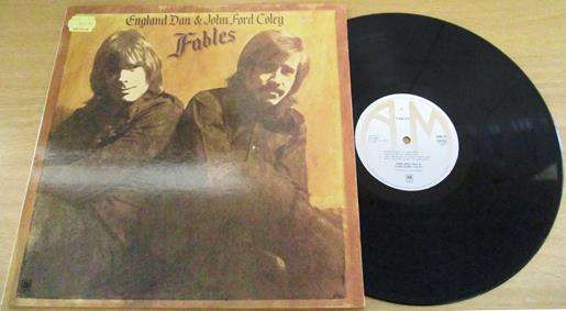 ENGLAND DAN & JOHN FORD COLEY Fables LP VINYL RECORD