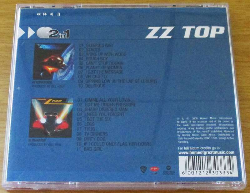ZZ TOP Afterburner / Eliminator 2xCD [Gx23]