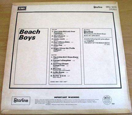 BEACH BOYS Beach Boys LP VINYL RECORD