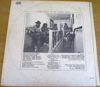 NEW RIDERZ OF THE PURPLE SAGE N.R.P.S. LP VINYL RECORD