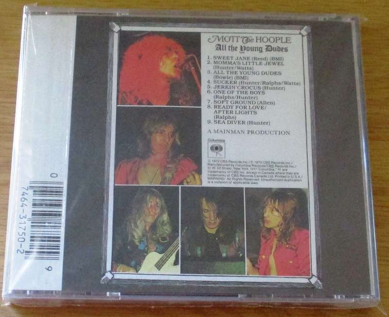 MOTT THE HOOPLE All the Young Dudes CD [Gx23]