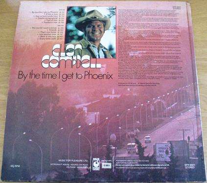 GLEN CAMPBELL  By the Time I get to Phoenix LP VINYL RECORD
