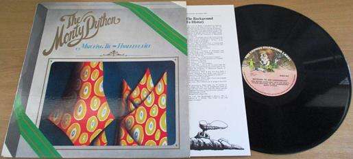 MONTY PYTHON Matching Tie and Handkerchief LP VINYL RECORD