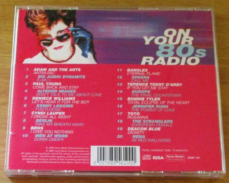 ON YOUR 80s RADIO CD [Gx23]