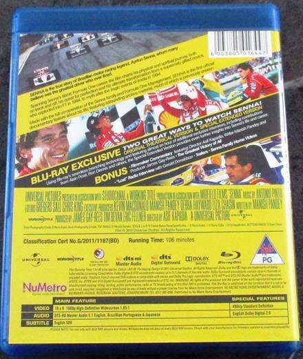 SENNA Blu Ray [BLU RAY SHELF]