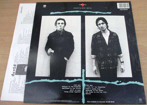 DAVID + DAVID Boomtown LP VINYL RECORD