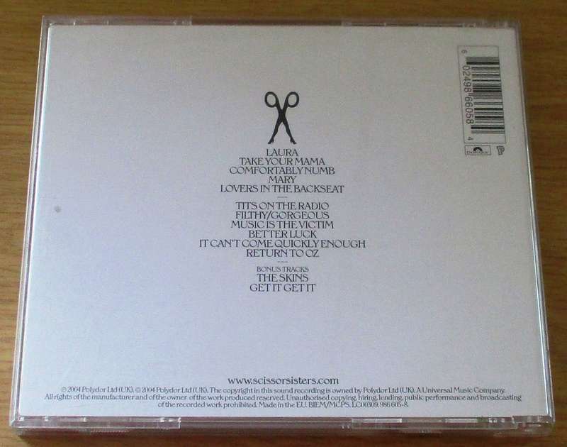 THE SCISSOR SISTERS The Scissor Sisters [Gx22]