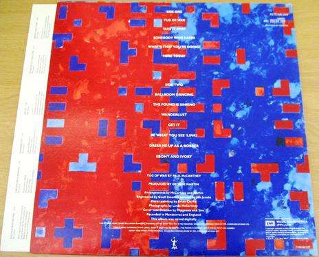PAUL McCARTNEY Tug of War LP VINYL RECORD