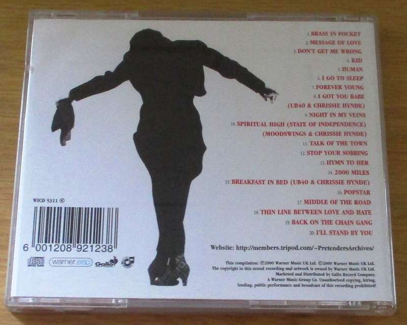 THE PRETENDERS Greatest Hits CD [Gx22]