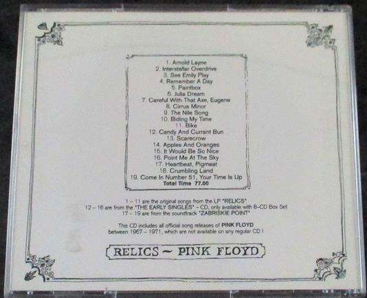 PINK FLOYD Relics CD