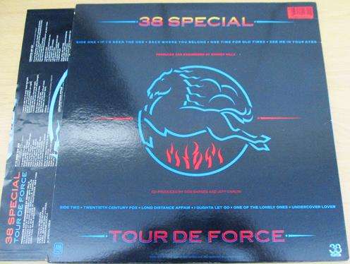 38 SPECIAL Tour de Force LP VINYL RECORD