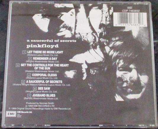 PINK FLOYD A Saucerful of Secrets CD