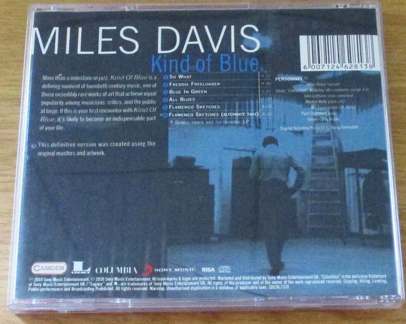 MILES DAVIS Kind of Blue CD [Gx22]