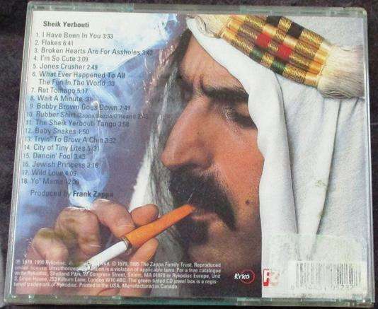 FRANK ZAPPA Sheik Yerbouti CD
