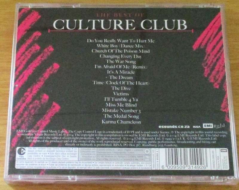 CULTURE CLUB The Best of CD [Gx21]