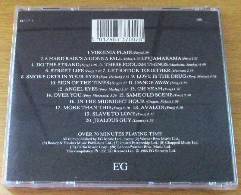 BRYAN FERRY + ROXY MUSIC Street Life 20 Great Hits CD [Gx21]