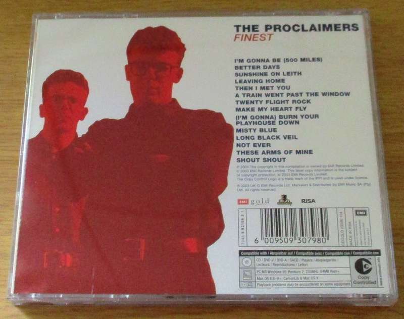 THE PROCLAIMERS Finest CD [Gx21]
